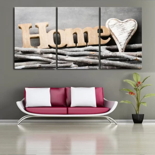 Family Bedroom Wall Decor Canvas Wall Art for Kitchen Modern Wall Decorations for Living Room Farmhouse Abstract Paintings Bathroom Canvas Art Wall Pictures Artwork Home Decor 3 Piece - Image 4