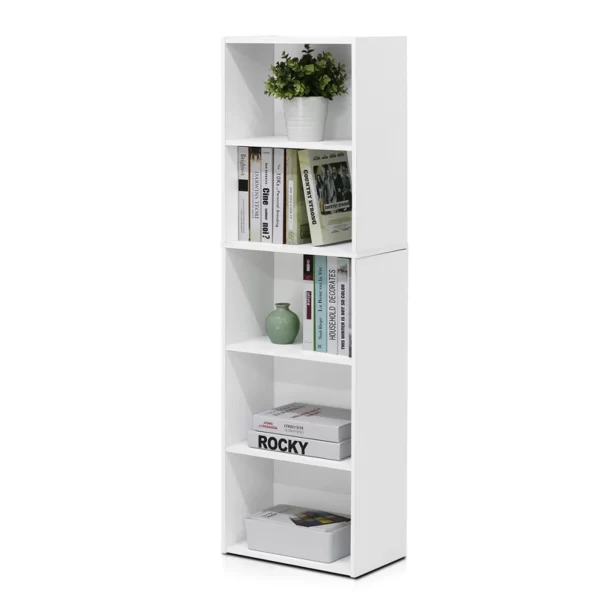 Furinno 5 Tier Reversible Open Shelf Bookcase