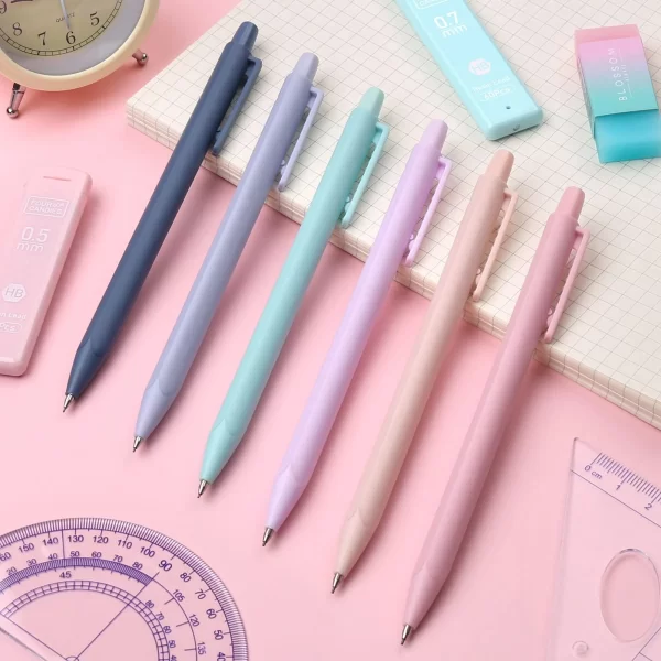 Four Candies Cute Mechanical Pencils, 6PCS Pastel Mechanical Pencils in 0.5mm & 0.7mm, with 360PCS Pencil Leads, 3PCS Erasers and 9PCS Refills, Aesthetic Mechanical Pencil Set for Drawing & Writing - Image 2