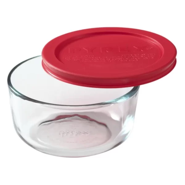 Pyrex Simply Store Round Glass Bakeware, 2 Cup, Set of 3 - Image 4