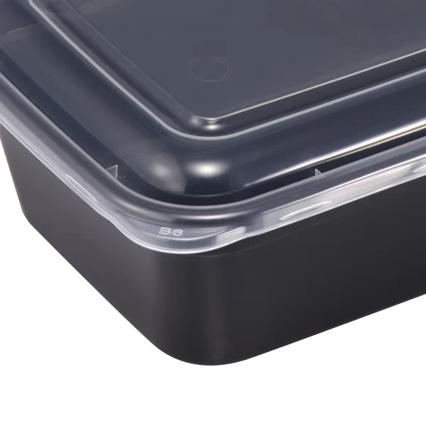 Mainstays 10 Piece Meal Prep Food Storage Containers, Black - Image 4